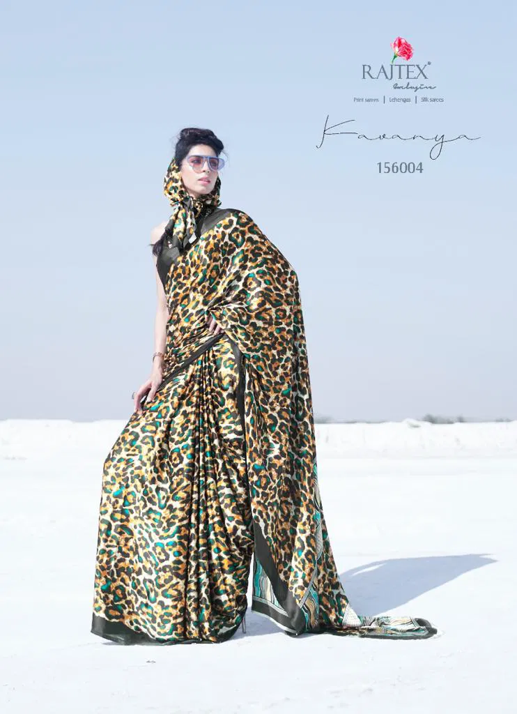 Rajtex Kavanya Silk Party Wear Japanese Satin Crape Saree Collection at Wholesale Price